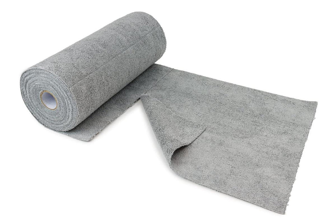 AUTOFIBER | Roll-o-Rags Microfiber Towels on a Roll 12"x12" Grey Car Supplies Warehouse