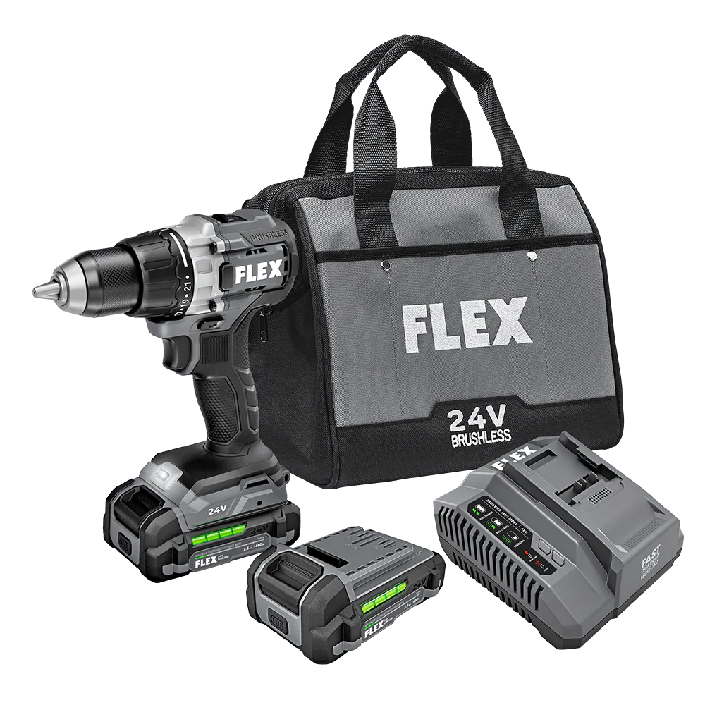 FLEX | 1/2" 2-SPEED DRILL DRIVER KIT Car Supplies Warehouse